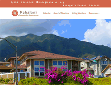 Tablet Screenshot of kehalani.org